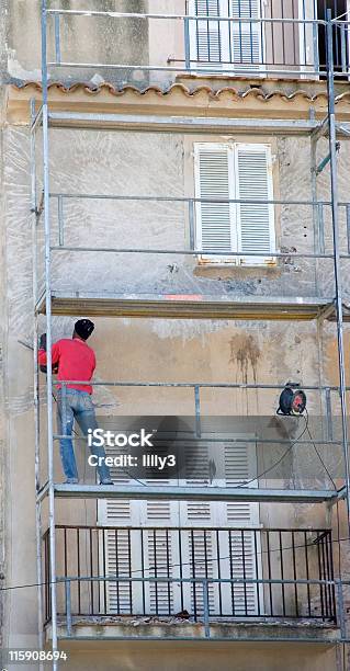 Great Deal Of Work Stock Photo - Download Image Now - France, Scaffolding, People