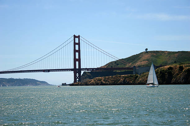 istock Golden Gate and Sailboat 115908700