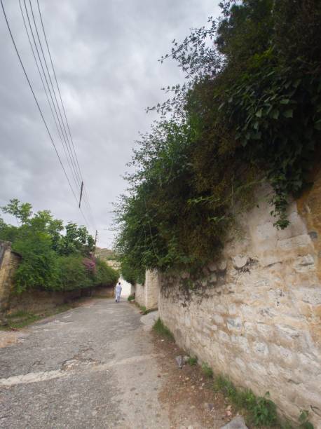 istock Streets of a town in hindu kush mountain range 1159087337