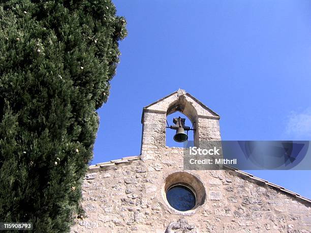 Church Bell In Provence Stock Photo - Download Image Now - Acute Angle, Bell, Blue