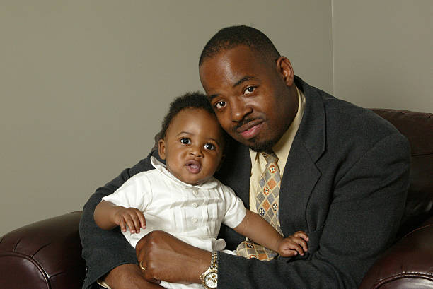 istock Father and son in the den 115908868