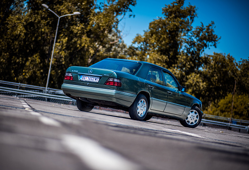 Mercedes Benz E250 diesel. Authentic color and style from middle '90. This car is in excellent condition. Green color is unique and very rare for this model. This is last model from production line.