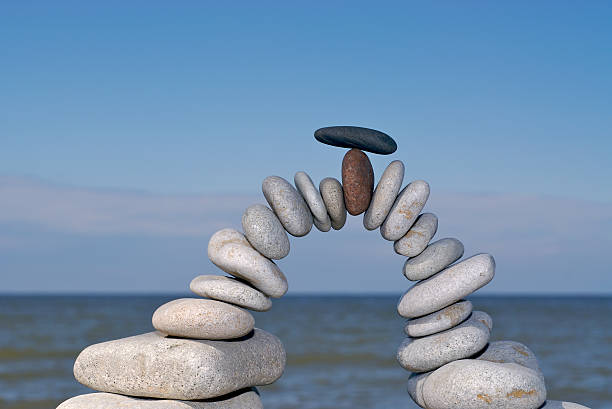 禅静物写真 - stone zen like buddhism balance ストックフォトと画像