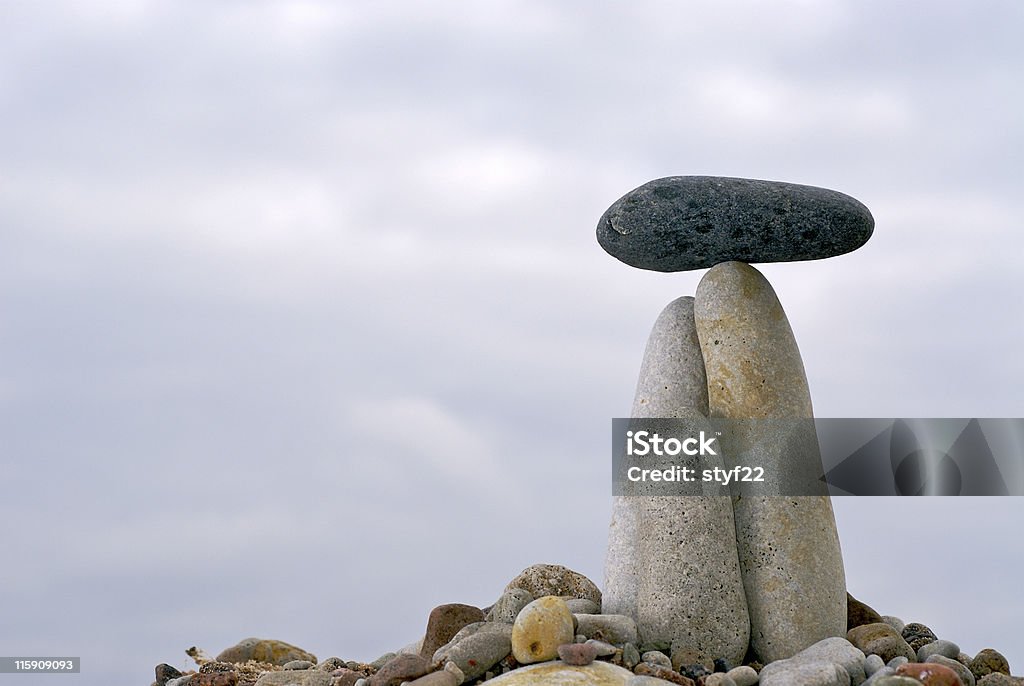 Zen-Säule - Lizenzfrei Muschelgehäuse Stock-Foto