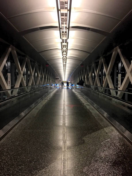 istock lit up hallway at Logan airport Boston Massachusetts 1159092904