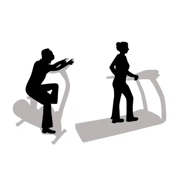 Vector illustration of Gym Equipment