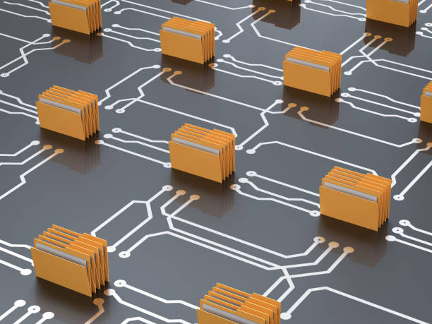 concepto de archivo de almacenamiento de datos - computer storage compartment connection order fotografías e imágenes de stock