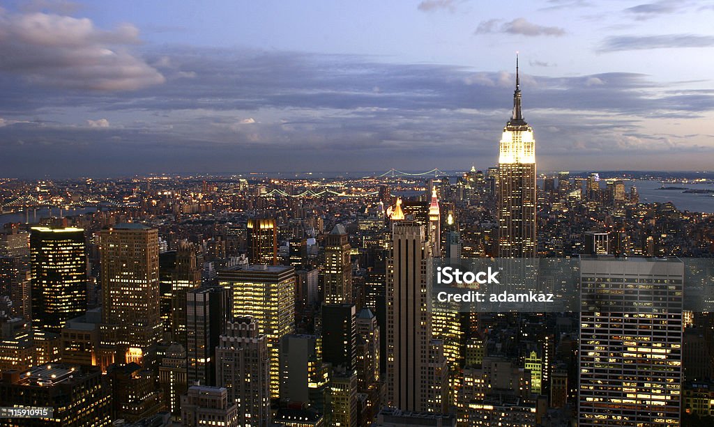 NYC at twilight High Section Stock Photo