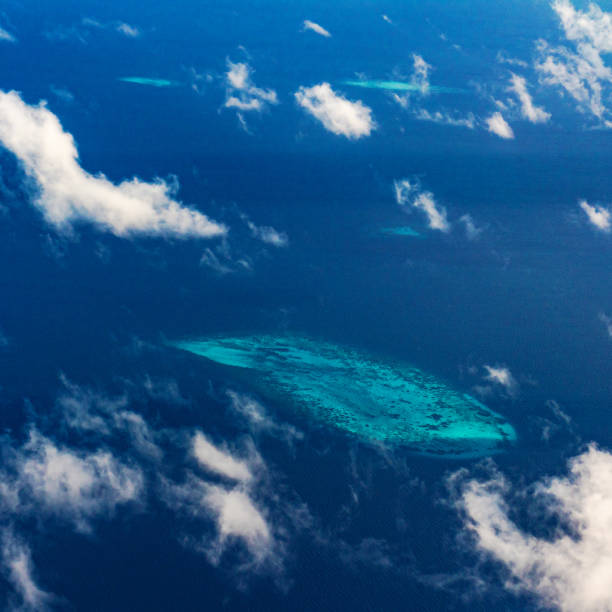 istock Aerial view of The Maldive Islands 1159110055