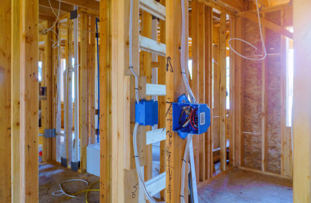 istock New construction of beam construction house framed the ground up 1159110861