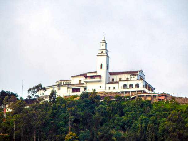 istock Monserrate from below on a cloudy day (Bogota) 1159120985