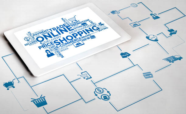 istock Shopping online and Internet money technology 1159121063