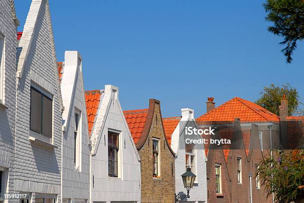 Reihe Von Alten Häusern In Zierikzee Niederlande Stockfoto und mehr Bilder von Himmel - Himmel, Provinz Zeeland, Alt