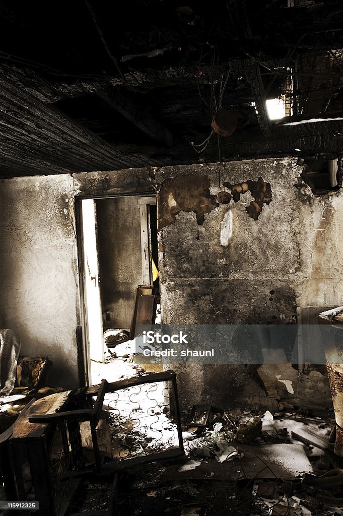 Bruciato interno - Foto stock royalty-free di Abbandonato