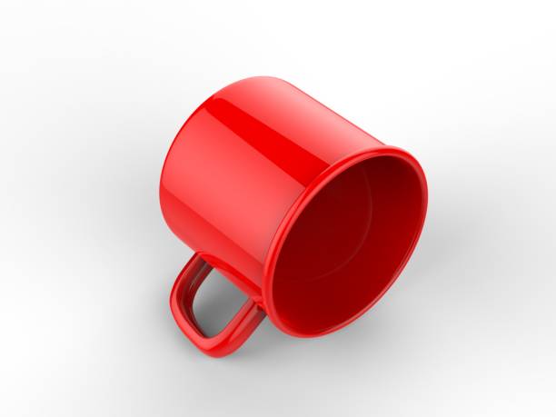 istock Blank enamel tin cup for branding or mock up. 3d render illustration. 1159123876
