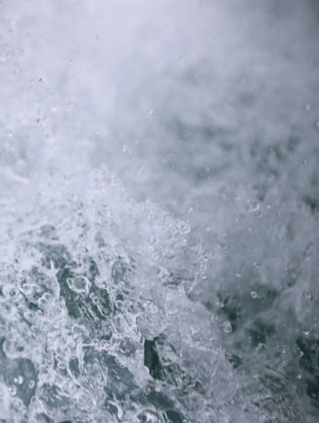 istock Double bokeh sponge and tsunami is blowing to the shore. 1159125564