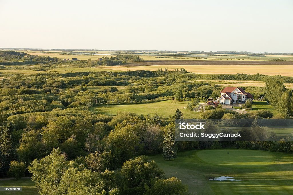 House sur le parcours de golf - Photo de Country Club libre de droits