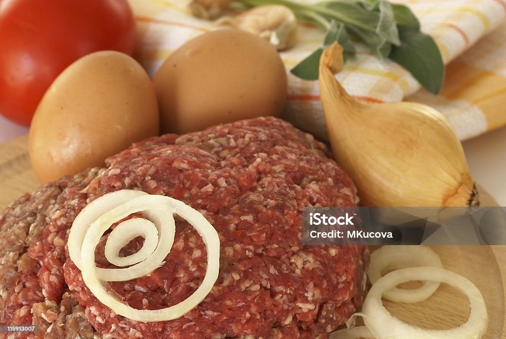 Carne picada - Foto de stock de Ajo libre de derechos