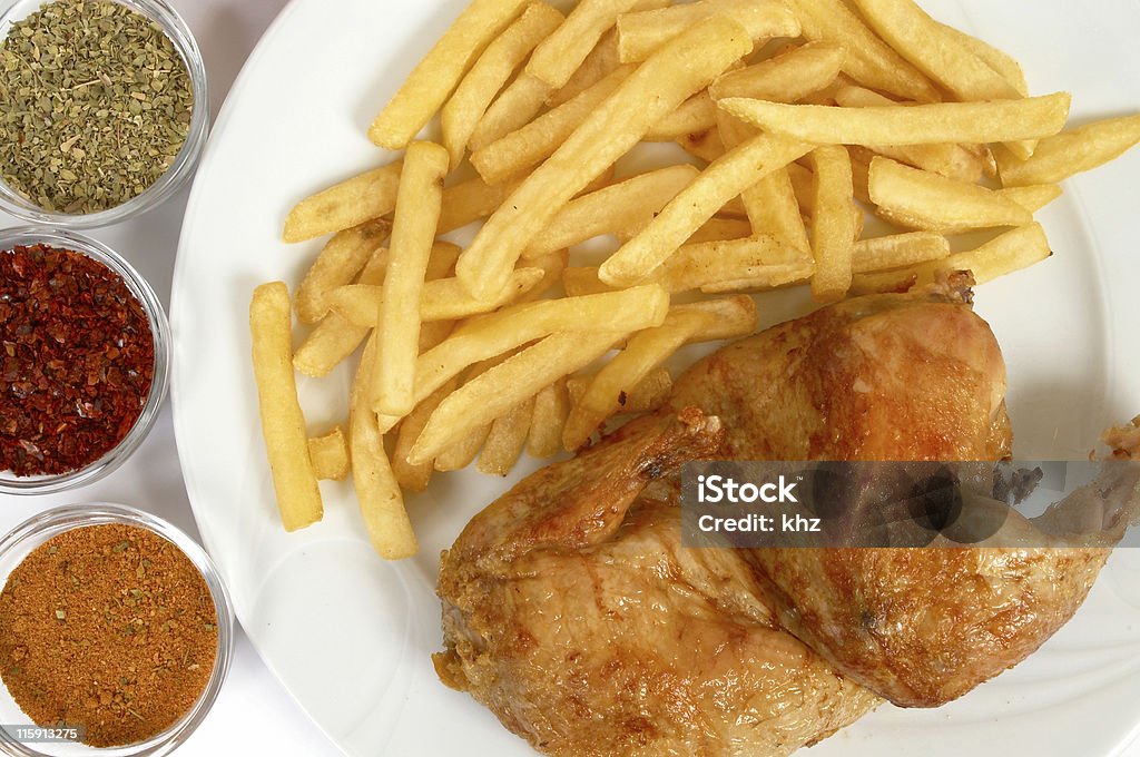 Pollo a la parrilla - Foto de stock de Alimento libre de derechos