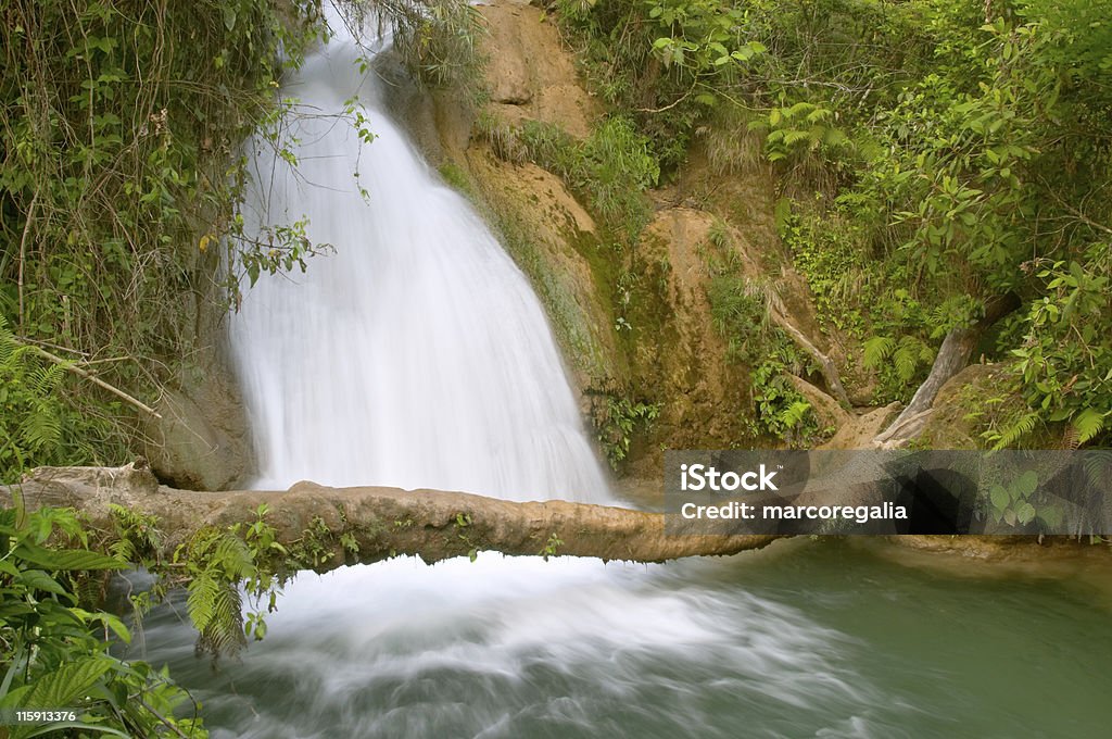 Cascadas-де-Агуа-Асуль Водопад, Чьяпас, Мексика - Стоковые фото Баловство роялти-фри