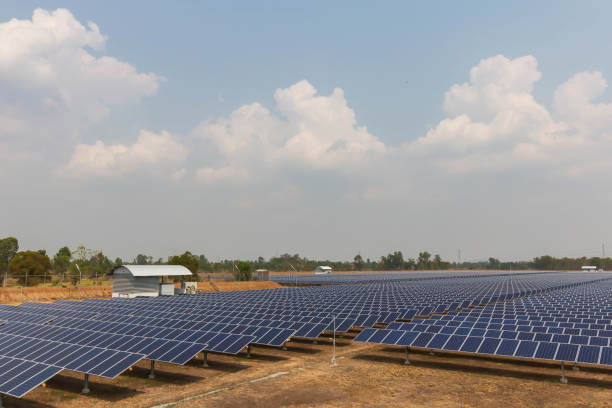 istock Solar panel, alternative electricity source, concept of sustainable resources, And this is a new system that can generate electricity more than the original, This's the sun tracking systems 1159139005