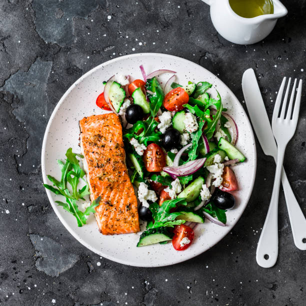 5,400+ Mediterranean Diet Salmon Stock Photos, Pictures & Royalty-Free