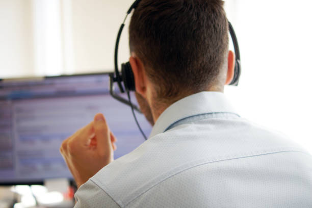 istock Account manager in a call center 1159143512