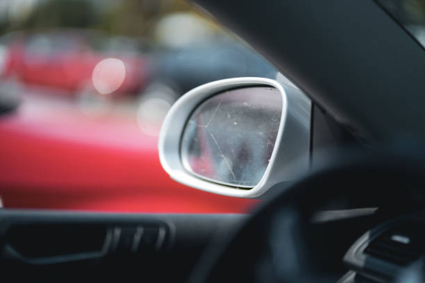 istock Side View Mirror Of A Silver Car 1159144207