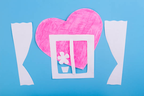 istock cartoon styled view from the window 1159144256