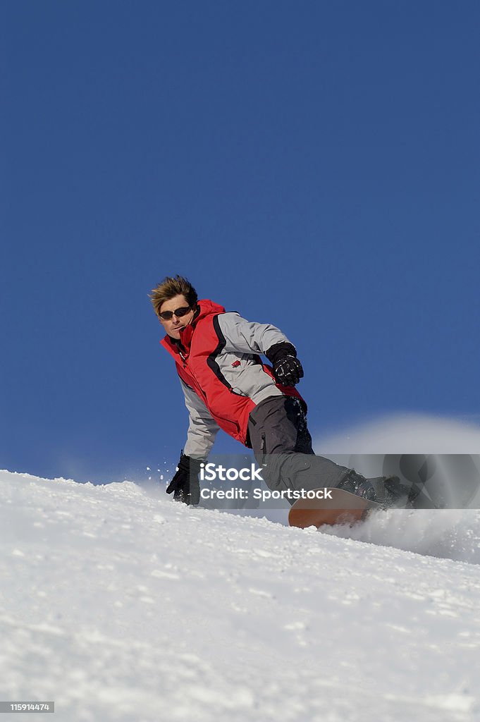 Homem de snowboard - Foto de stock de Adolescente royalty-free