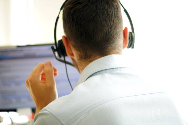 istock Account manager in a call center 1159147446