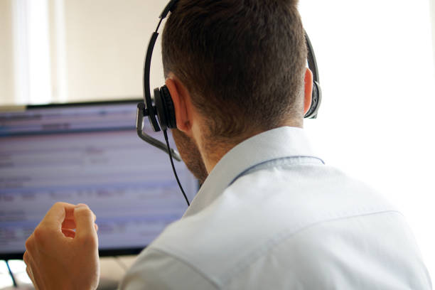 istock Account manager in a call center 1159147565