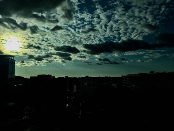 istock Dark sky in Seoul 1159148625