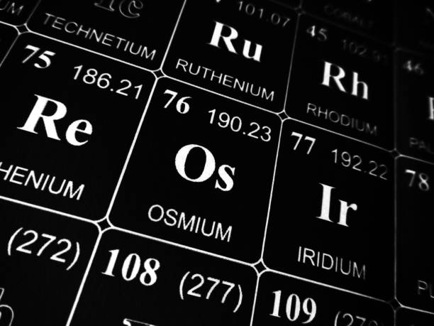 istock Osmium on the periodic table of the elements 1159152487