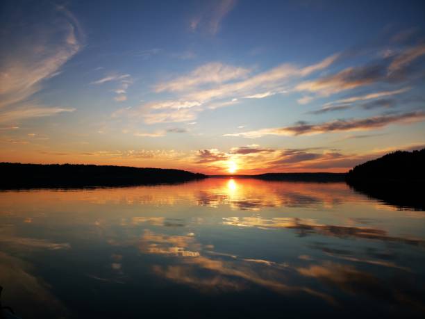 istock Summer sunset in lake 1159156687