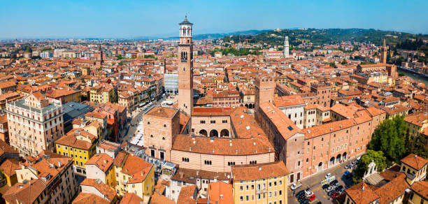 istock Torre Lamberti tower aerial view 1159158089