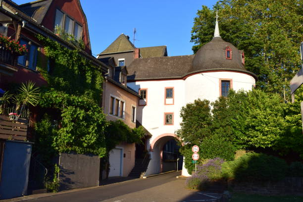 istock public road going through ancient city walls building, sunset shot 1159160211