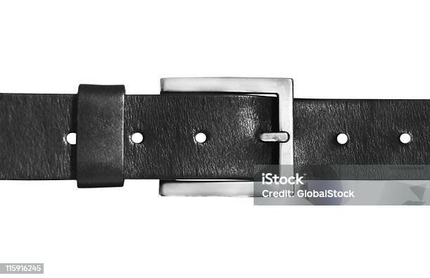 Ledergürtel Schwarz Isoliert Mit Clipping Path Stockfoto und mehr Bilder von Accessoires - Accessoires, Clipping Path, Farbbild