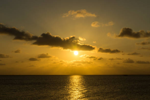 istock Sunset sky on the lake 1159163192
