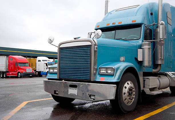 istock Semi Trucks at a Truckstop 115916505