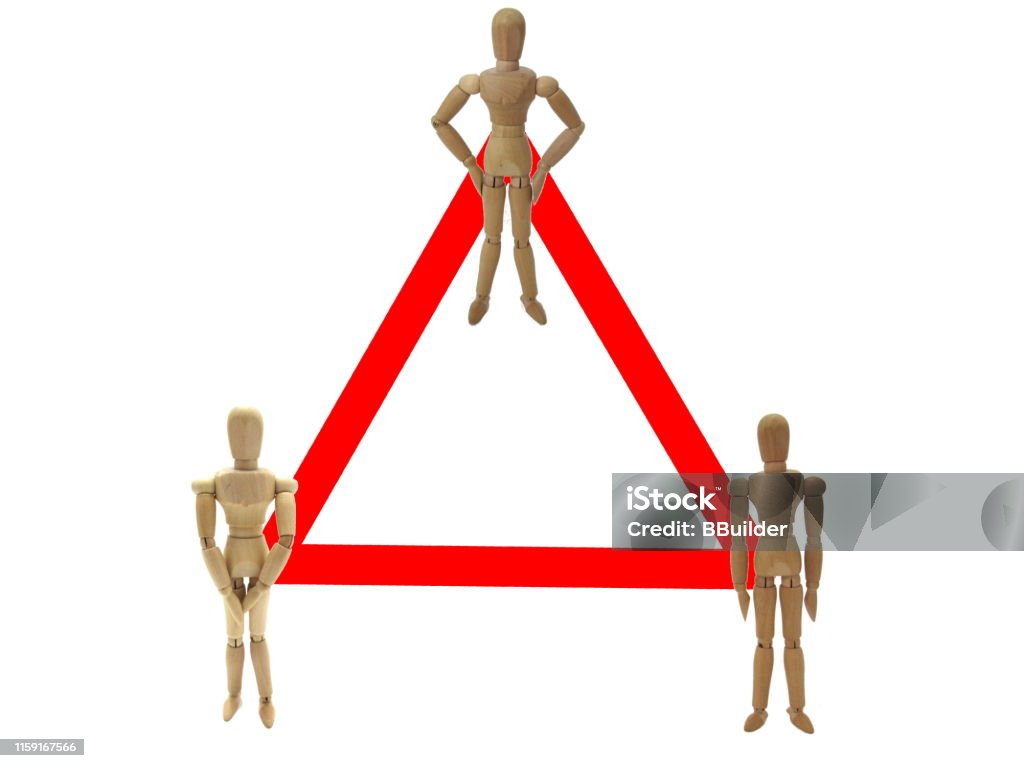 Triangular Relationship Stock Photo - Download Image Now - Anger ...