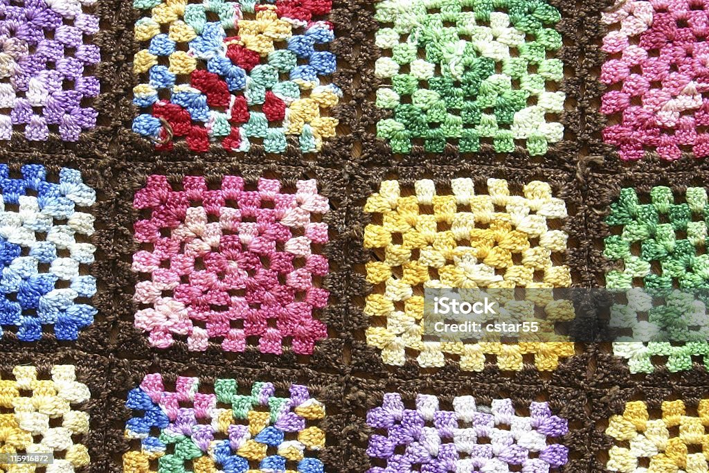 Vintage colores de Crochet - Foto de stock de Croché libre de derechos
