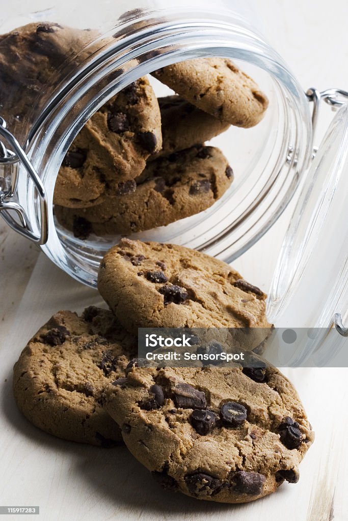 Cookie in un bicchiere - Foto stock royalty-free di Barattolo di biscotti