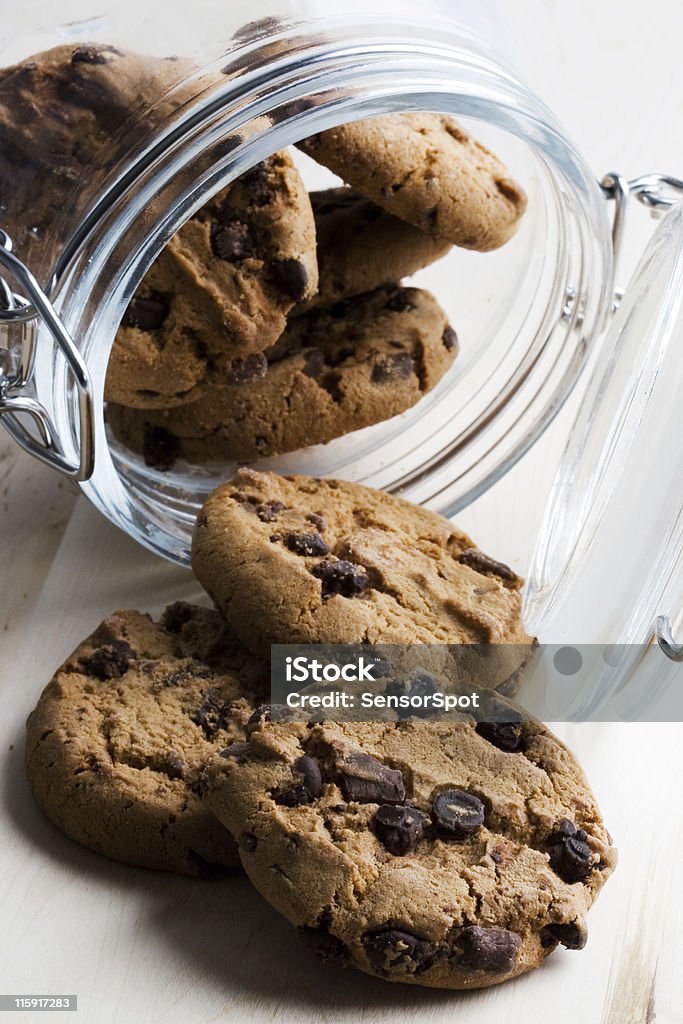 Cookie-файлы в бокал - Стоковые фото Банка для печенья роялти-фри