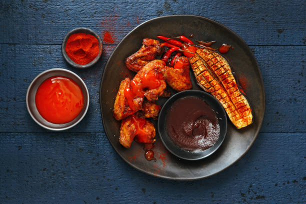 istock Super spicy chicken wings 1159172908