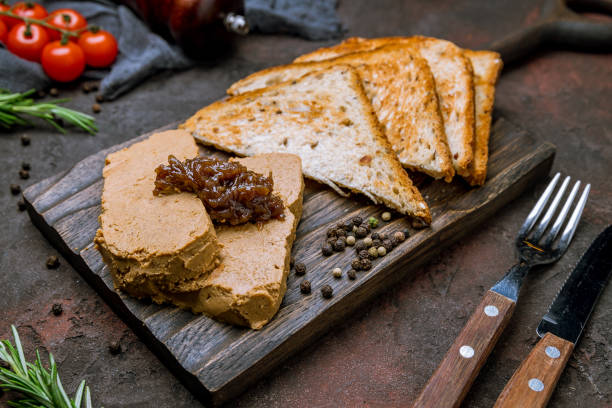 istock The chicken liver pate with bread and jam 1159174069