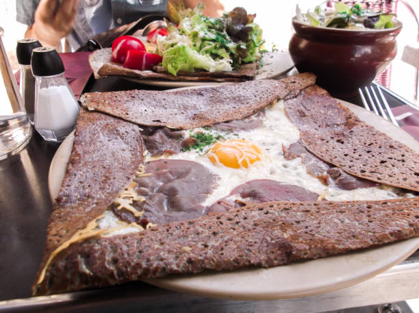 The close up image of Galette. stock photo