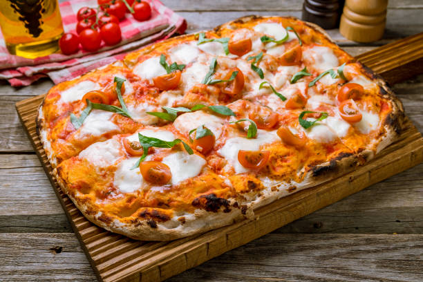 istock margarita pizza at the Rome dough 1159174198