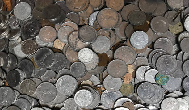 istock old turkish lira and coin 1159175328