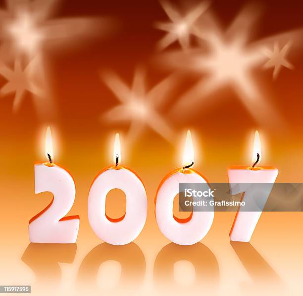 Свечи Новый Год 2007 Год — стоковые фотографии и другие картинки 2007 - 2007, Бизнес, Блестящий